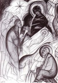 Heilige Familie s/w…